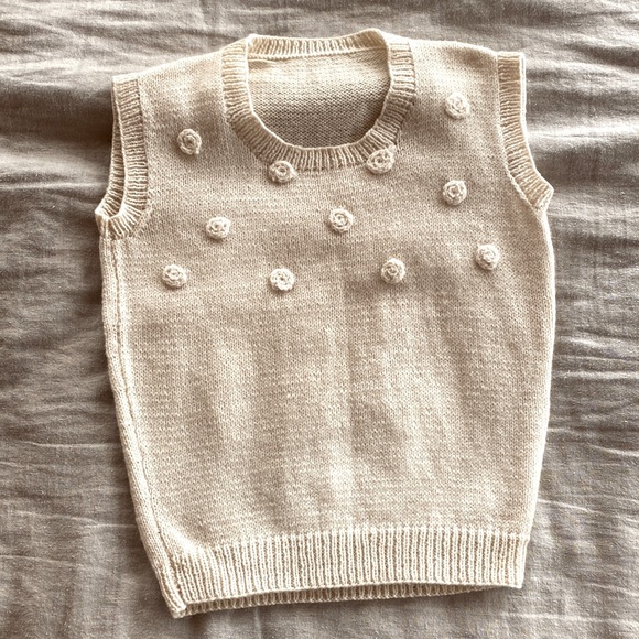 hand knit Sweaters - Vintage Hand Knit Vest